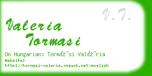 valeria tormasi business card